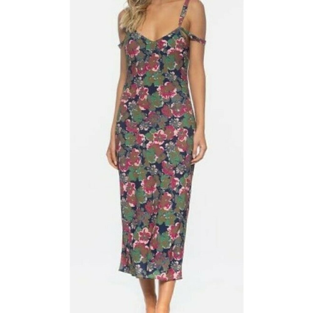 New Tavik Nikki Slip Dress Womens Small Blue Pink Floral